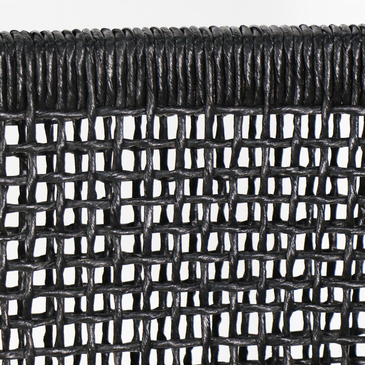 Silla de BAR simón madera fibra sintética color negro H72cm-7