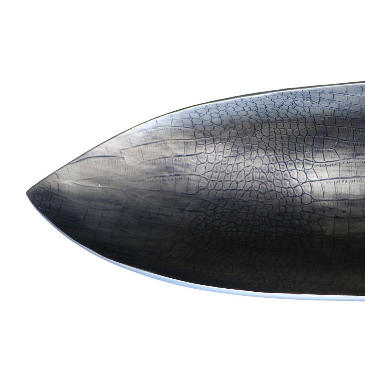 ADORNO PLATO MANTARAYA 2 POLIRESINA NEGRO/BEIGE 61 x 13 x 18 CM-3