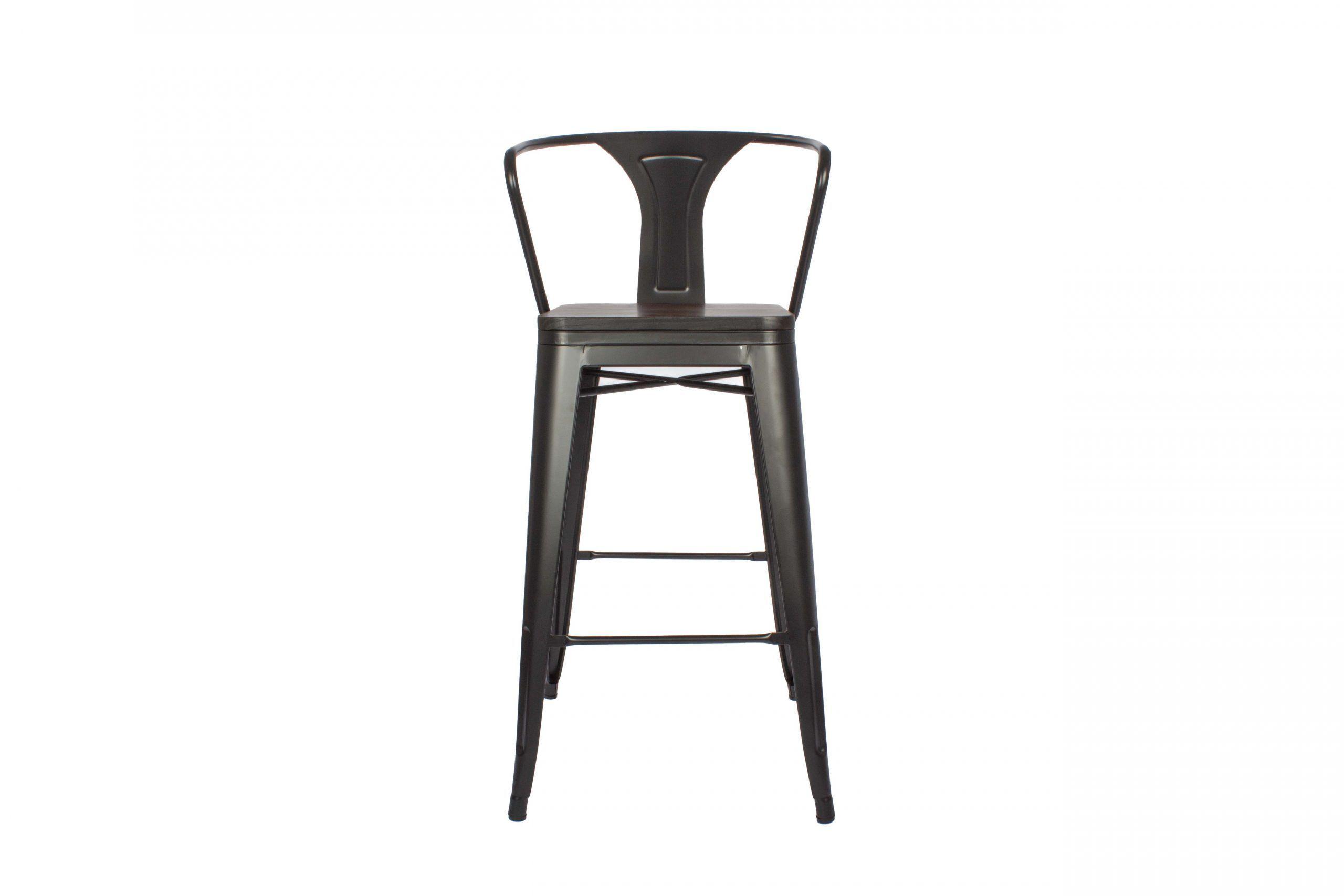 Silla De Bar Tolix Asiento De Madera-2