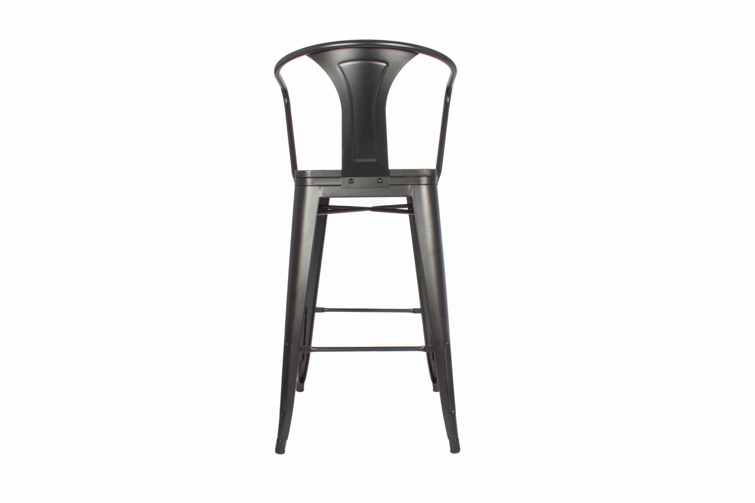Silla De Bar Tolix Asiento De Madera-5