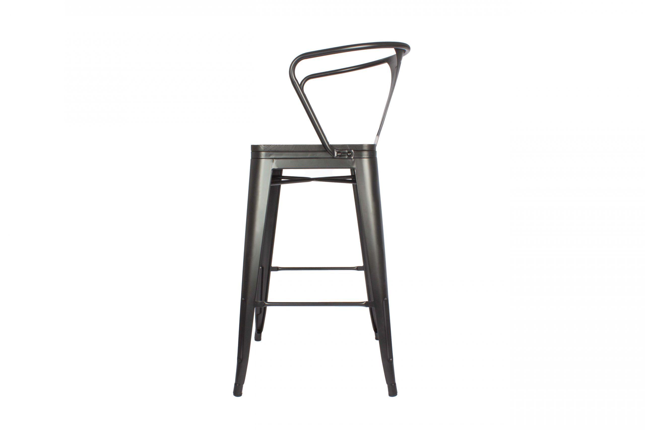 Silla De Bar Tolix Asiento De Madera-4