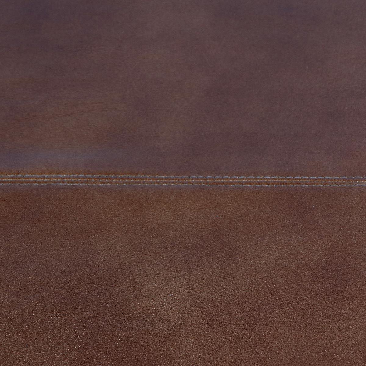Banca de cuero Alpha Chocolate -6