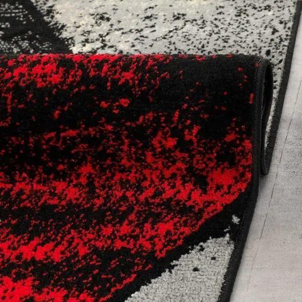 Alfombra Pasillo 70x230  Moderno Rojo-2