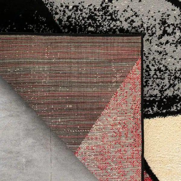 Alfombra Pasillo 70x230  Moderno Rojo-3