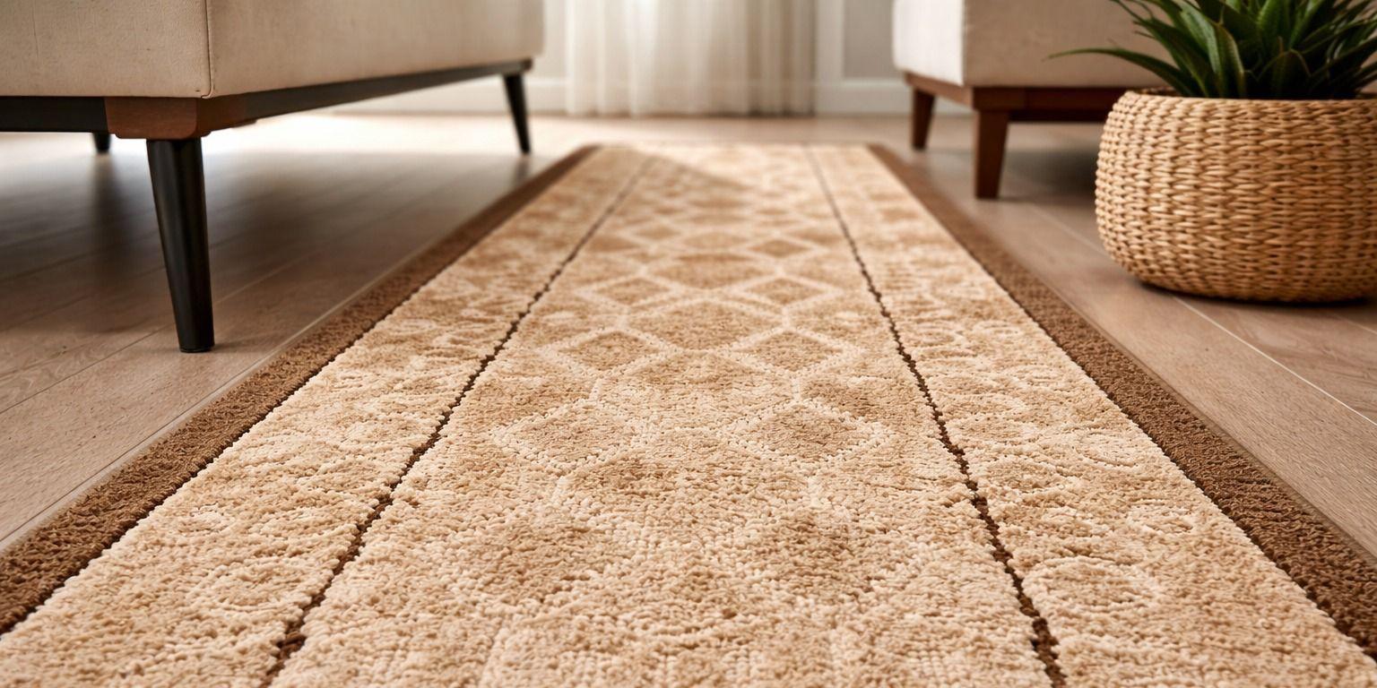 Alfombra de Pasillo Café  67 cm x 5 metros Antideslizante Sin Overlock-4
