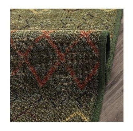 ALFODIA Alfombra Redonda Verde Antideslizante 160x160 cm -3