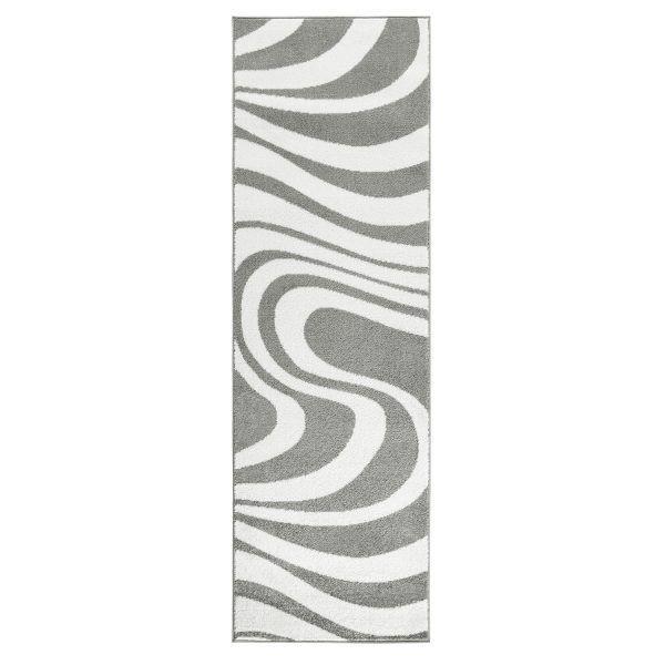 Alfombra de Pasillo GRIS 70x230 Moderno-4