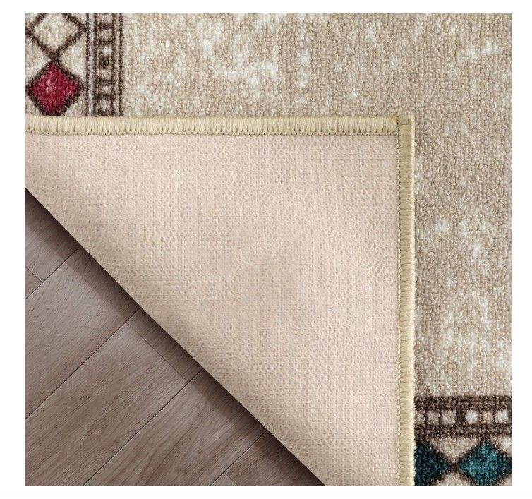 Alfodia Alfombra de Pasillo Crema 70 cm x 3 metros con Goma Sin Overlock-4