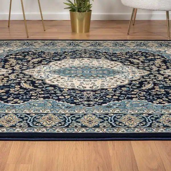 Alfombra Tradicional 120x180 Azul -4