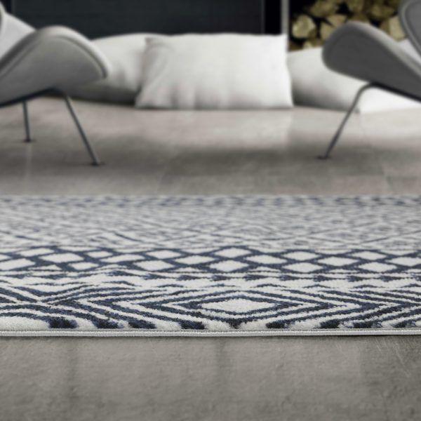 Alfombra 153x213 cm Gris Moderno-2