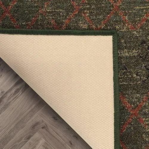 Alfombra Pasillo Verde 60 cm x 5 metros Con Goma ANTIDESLIZANTE-5