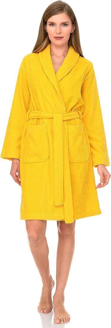 Bata de Baño Turco Unisex Adulto - Amarillo-2