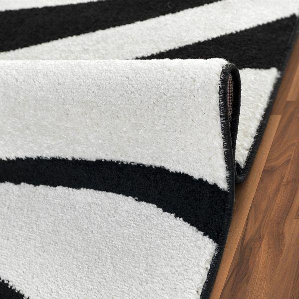 Alfombra Pasillo Negro 70 x 230 cm Moderna-3