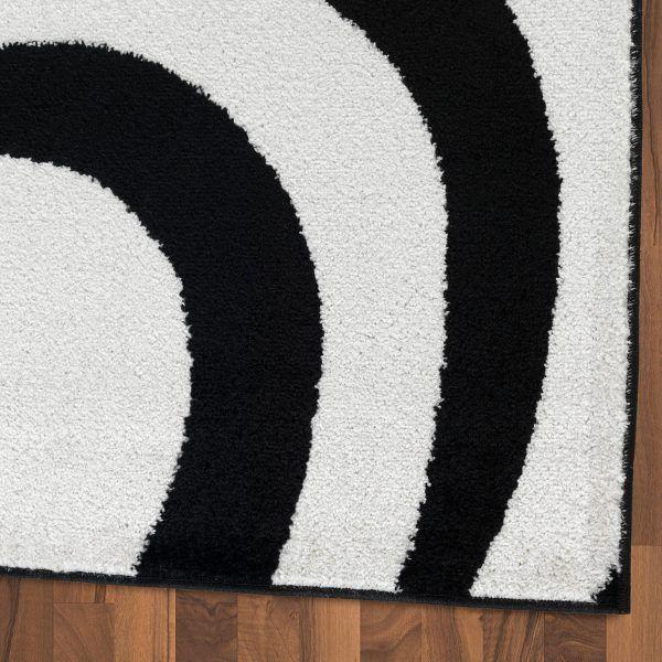 Alfombra Pasillo Negro 70 x 230 cm Moderna-5