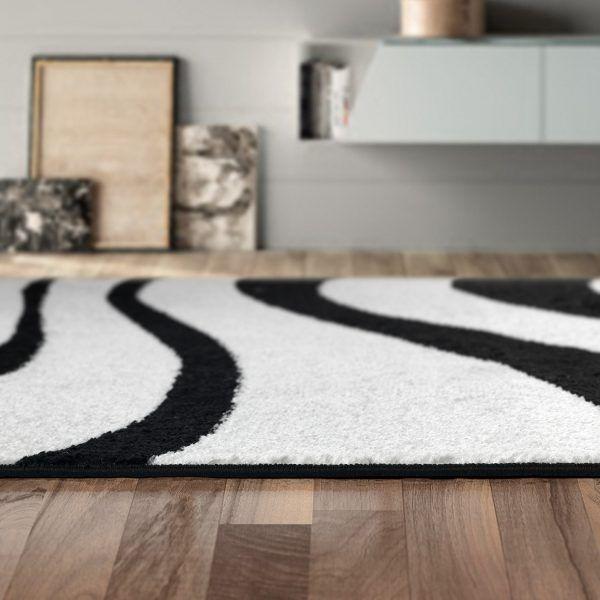 Alfombra Pasillo Negro 70 x 230 cm Moderna-6