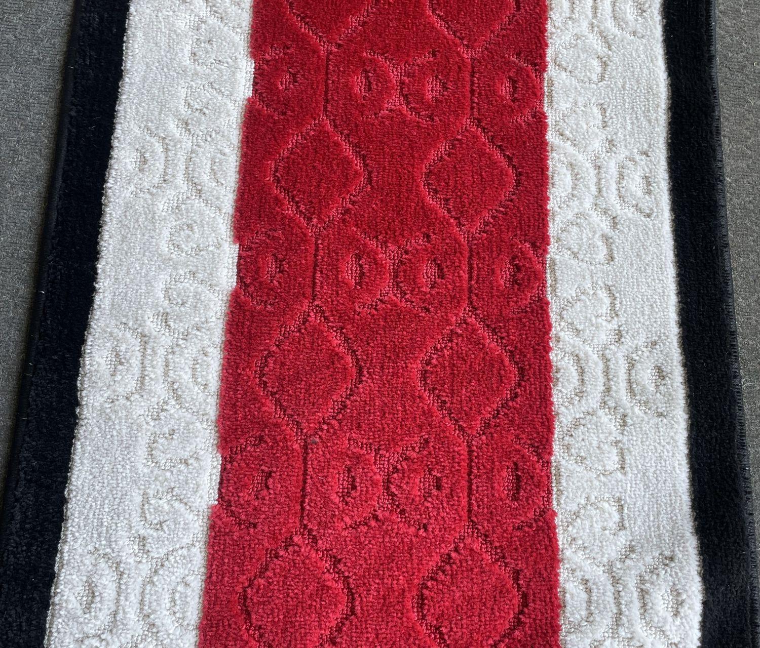 Alfombra de Pasillo  Antideslizante 67 cm x 7 metros Rojo Sin Overlock-2