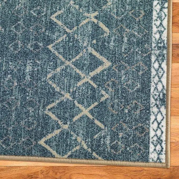 Alfombra Pasillo Celeste 60 cm x 5 metros Con Goma ANTIDESLIZANTE-4