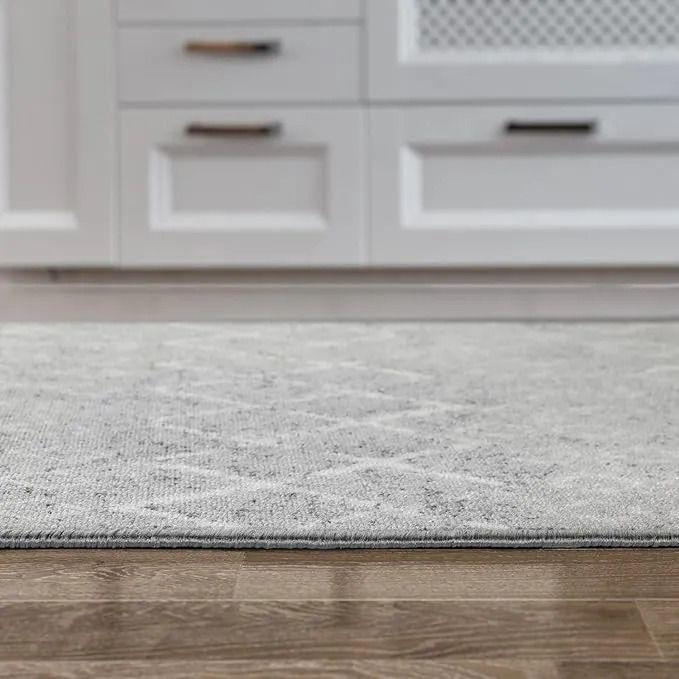 Alfombra Pasillo Gris 60 cm x 550 cm Con Goma ANTIDESLIZANTE-1