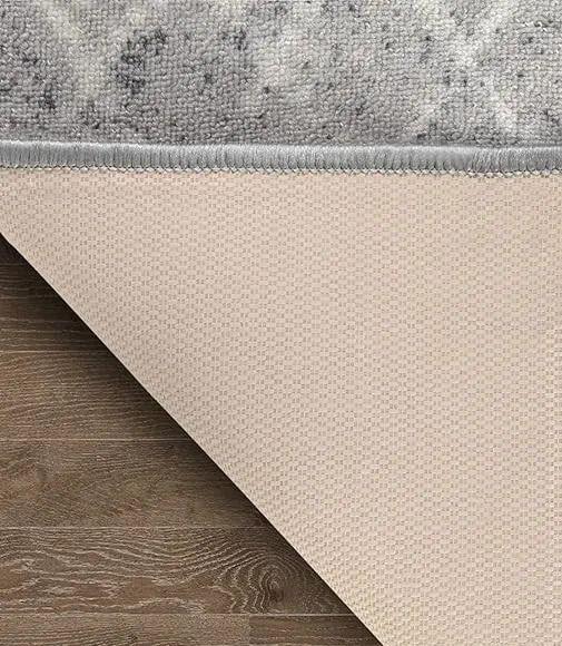 Alfombra Pasillo Gris 60 cm x 550 cm Con Goma ANTIDESLIZANTE-3