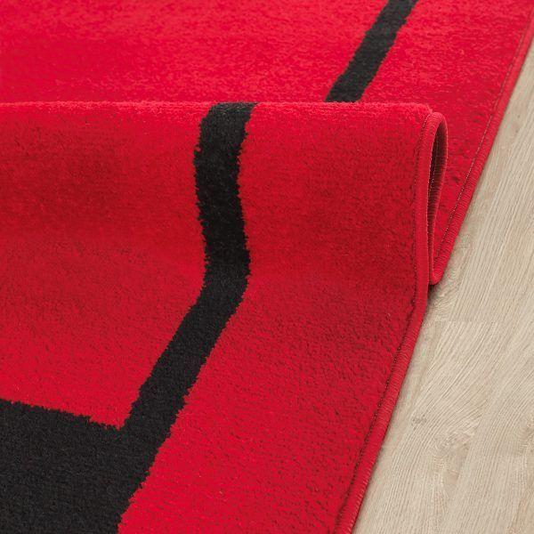 Alfombra Rojo 120X180 cm Moderno-2