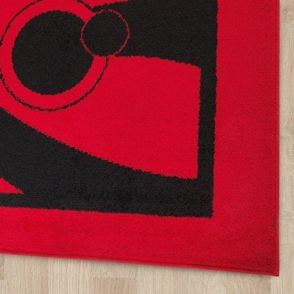 Alfombra Rojo 120X180 cm Moderno-3