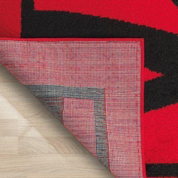 Alfombra Rojo 120X180 cm Moderno-4