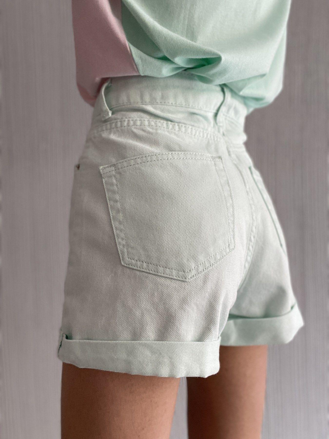 Short Mujer Azul Claro Regular Sarah&Ella-1