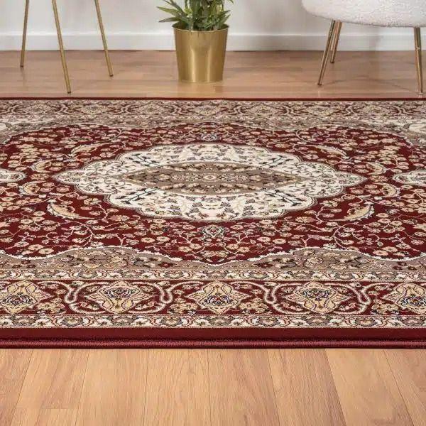 Alfombra Tradicional 120x180 Rojo -4