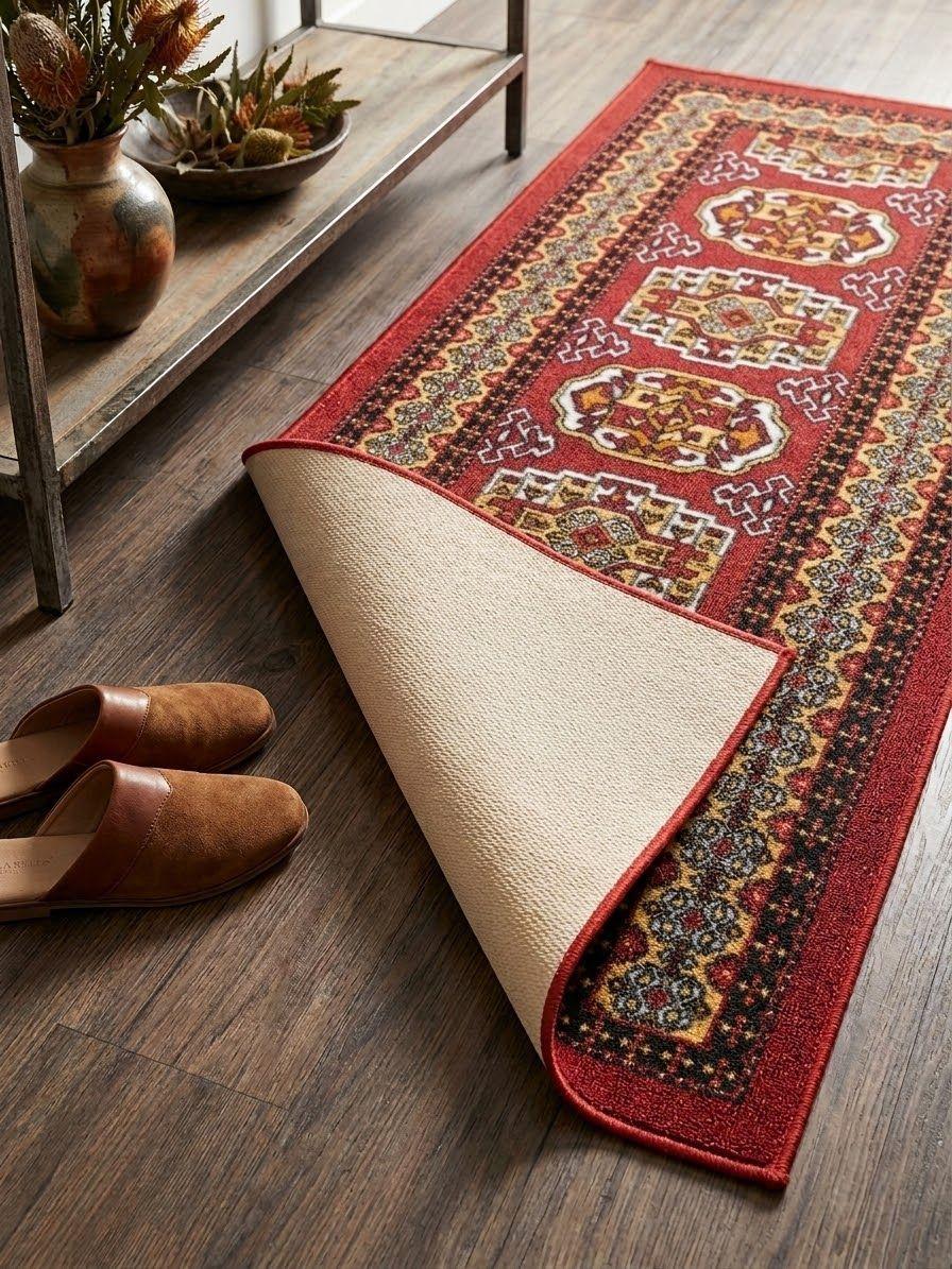 ALFOMBRA DE PASILLO ROJO 67 CM X 3 M-2