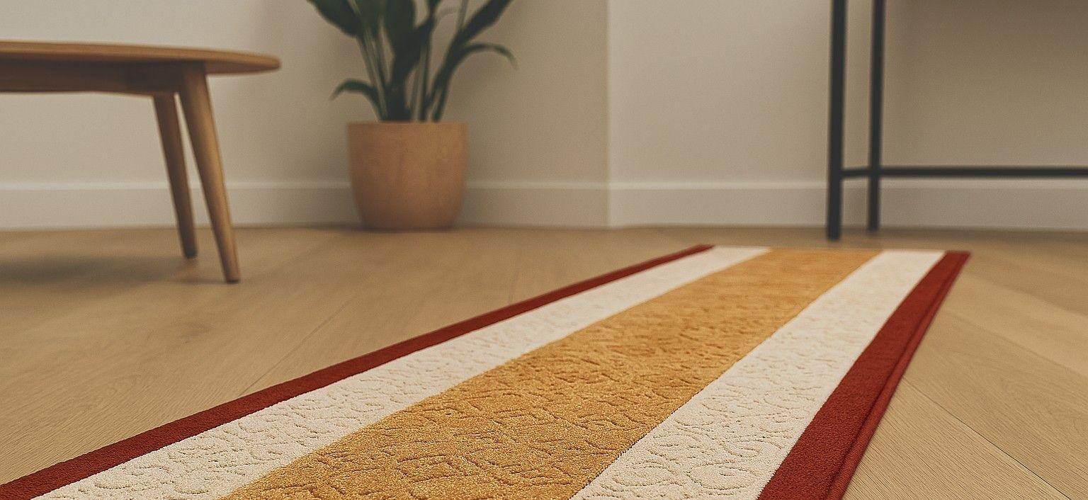Alfombra de Pasillo Café 67 cm x 7 metros con Goma Sin Overlock-6