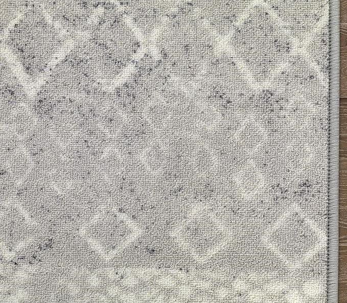 ALFODIA Alfombra Turca Redonda Gris Antideslizante 160x160 cm -4