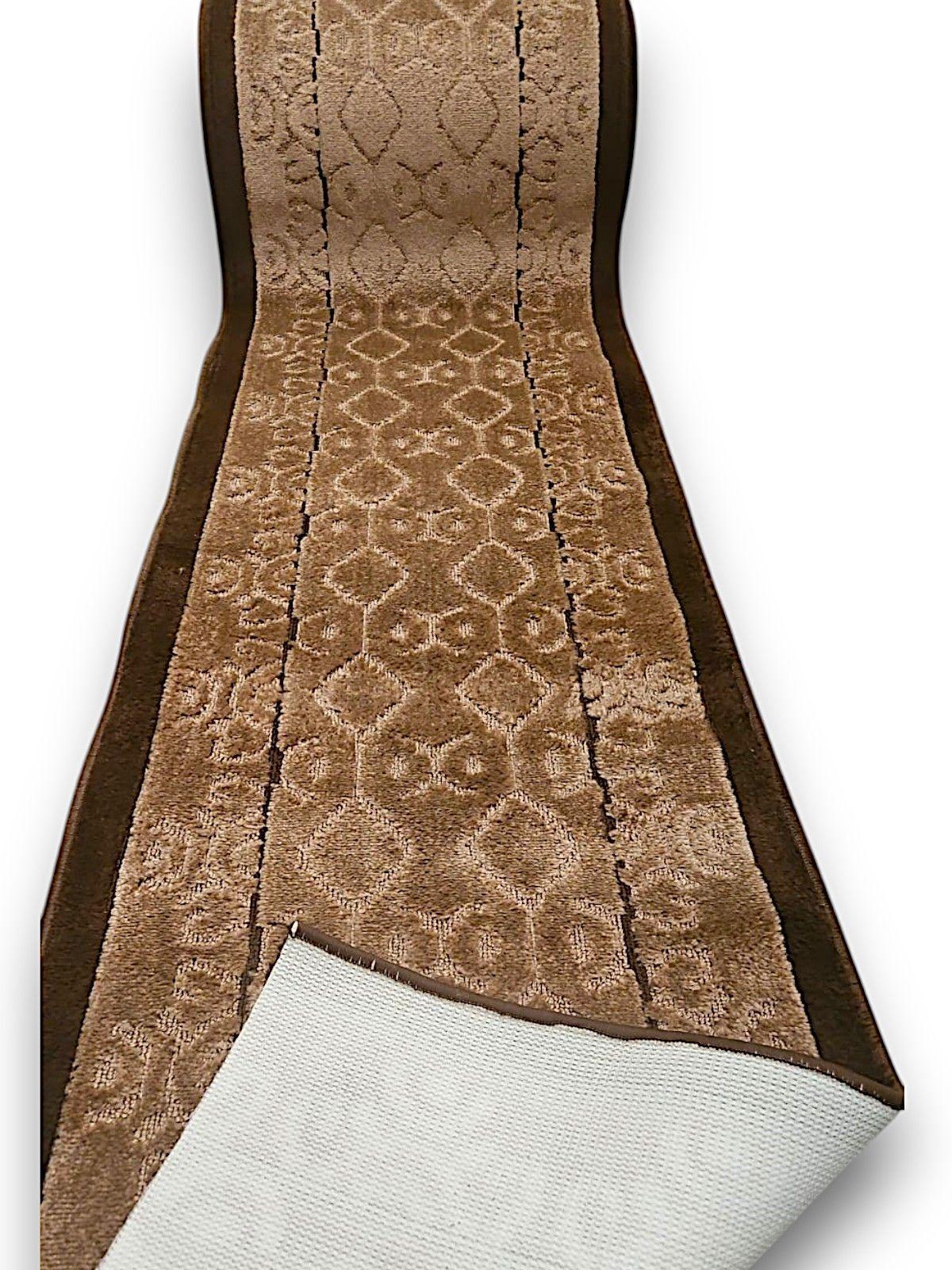 Alfombra de Pasillo Café  67 cm x 3 metros Antideslizante Sin Overlock-3