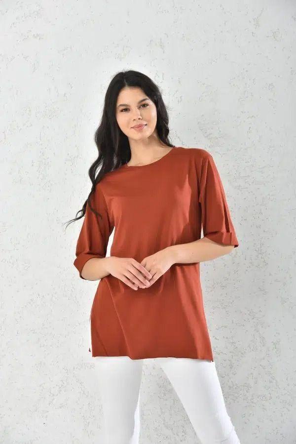 Polera Mujer Terracotta Talla M-3