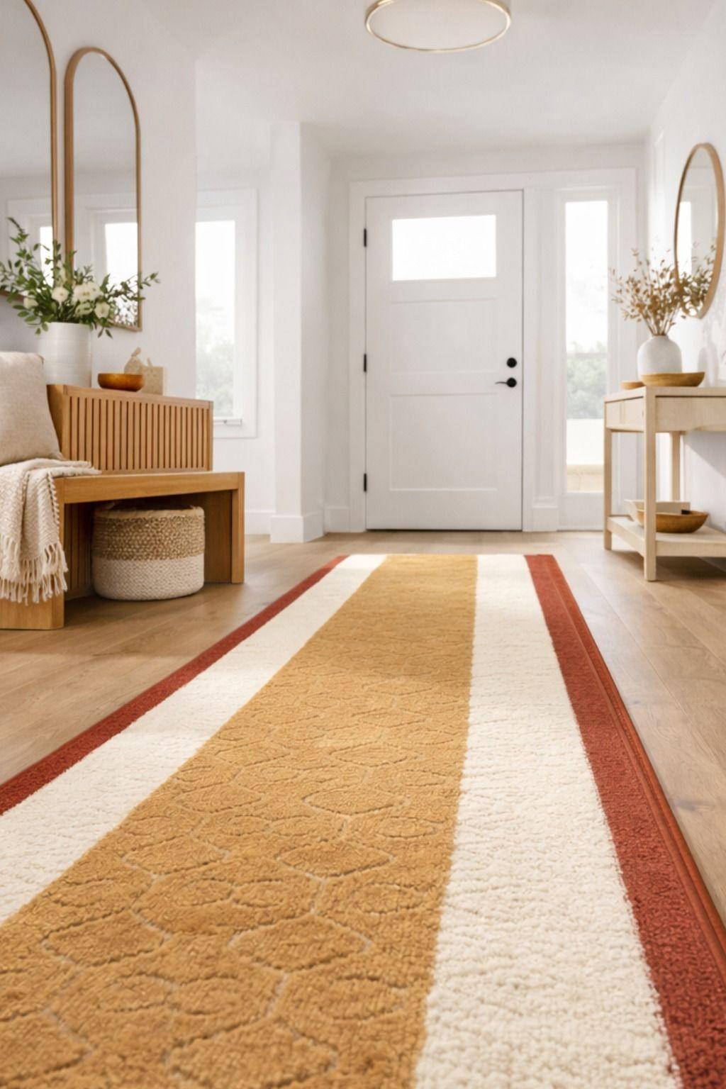 Alfodia Alfombra de Pasillo Cafe 70 cm x 6 metros con Goma Sin Overlock-5