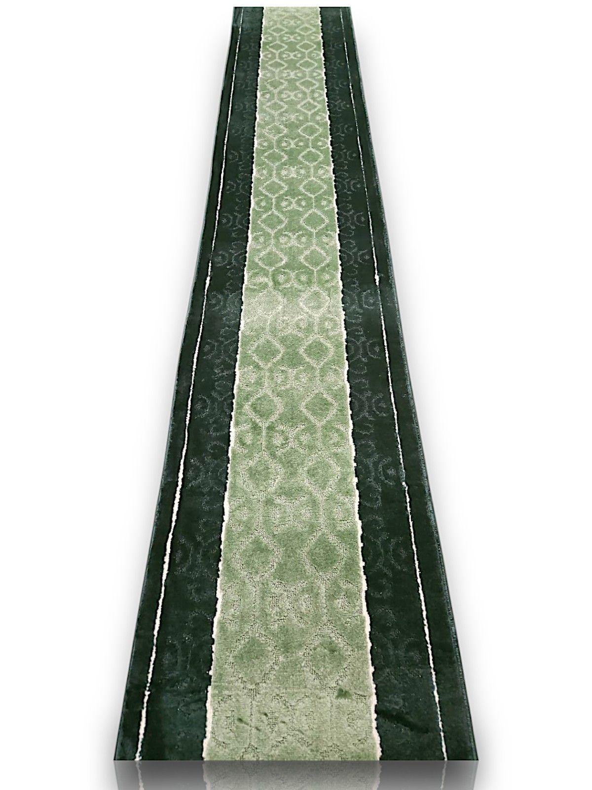 Alfodia Alfombra de Pasillo Verde 70 cm x 6 metros con Goma Sin Overlock-1
