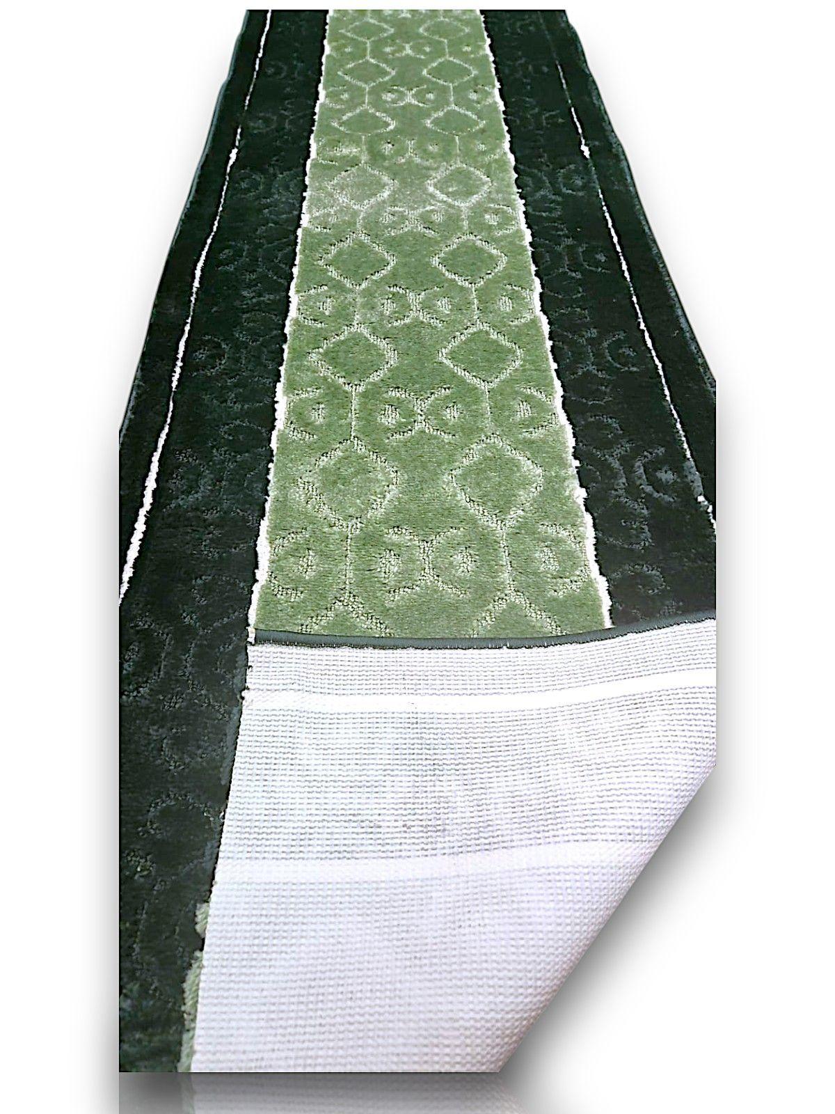Alfodia Alfombra de Pasillo Verde 70 cm x 6 metros con Goma Sin Overlock-2
