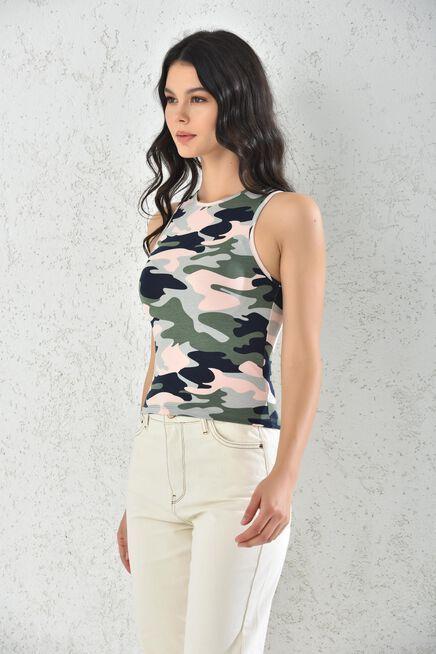 Polera Sin Manga Militar para Mujer-2