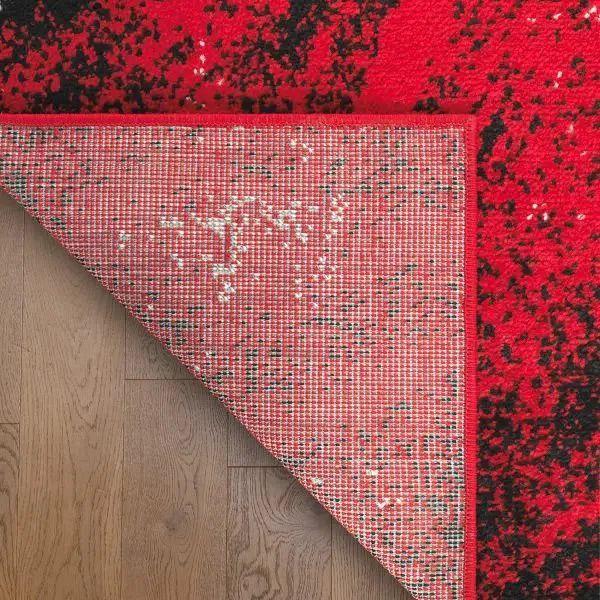 Alfombra Pasillo 70x230 Rojo Moderno -3