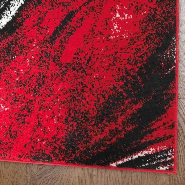 Alfombra Pasillo 70x230 Rojo Moderno -4