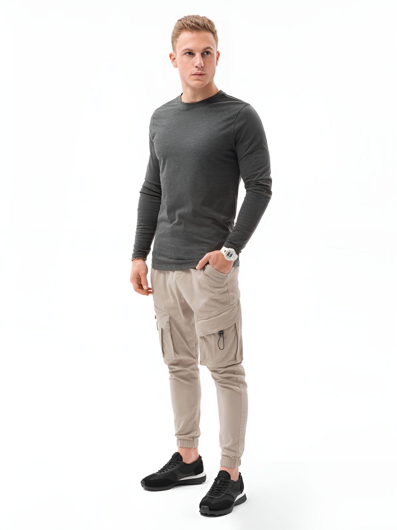 Polera Hombre Casual Manga Larga -4