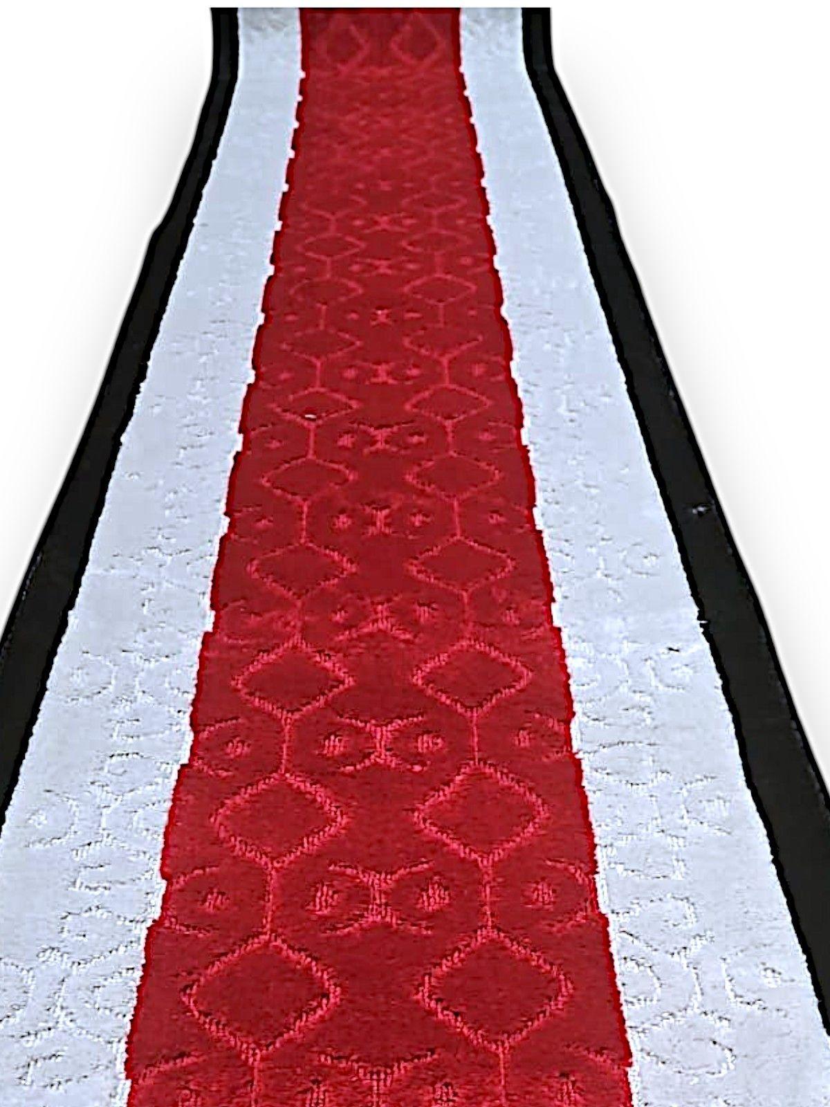 Alfombra de Pasillo Rojo 70 cm x 6 metros con Goma Sin Overlock-1