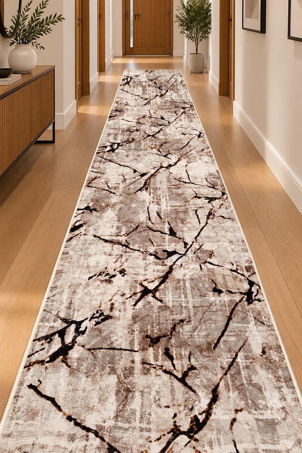 Alfodia Alfombra de pasillo Beige 67 cm x 10 metros-0