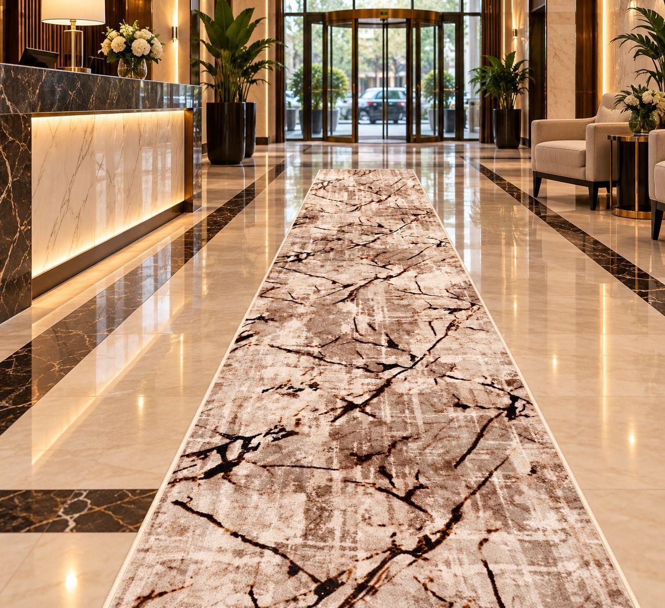 Alfodia Alfombra de pasillo Beige 67 cm x 10 metros-3