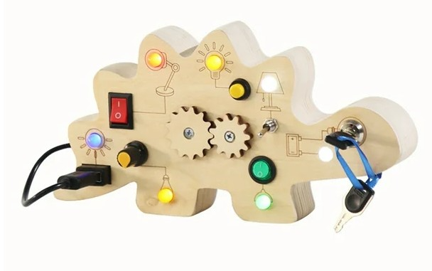 TABLERO DE ACTIVIDADES MONTESSORI DINOSAURIO-2