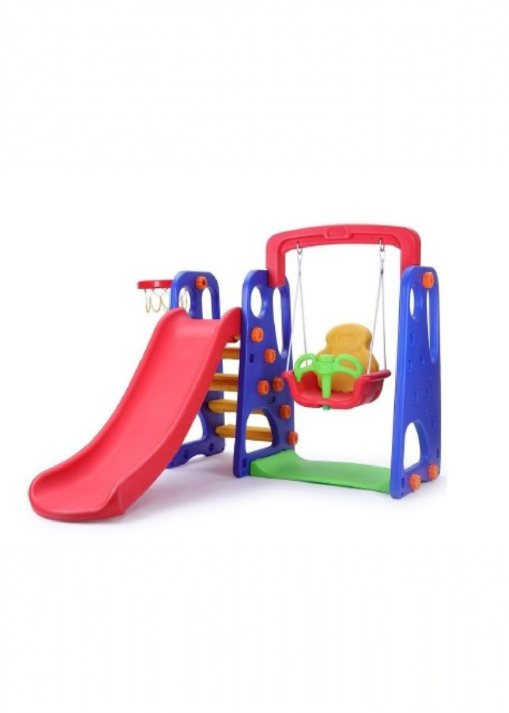 JUEGO DE PATIO COLUMPIO CON RESBALIN Y ARO DE BASQUETBALL-2