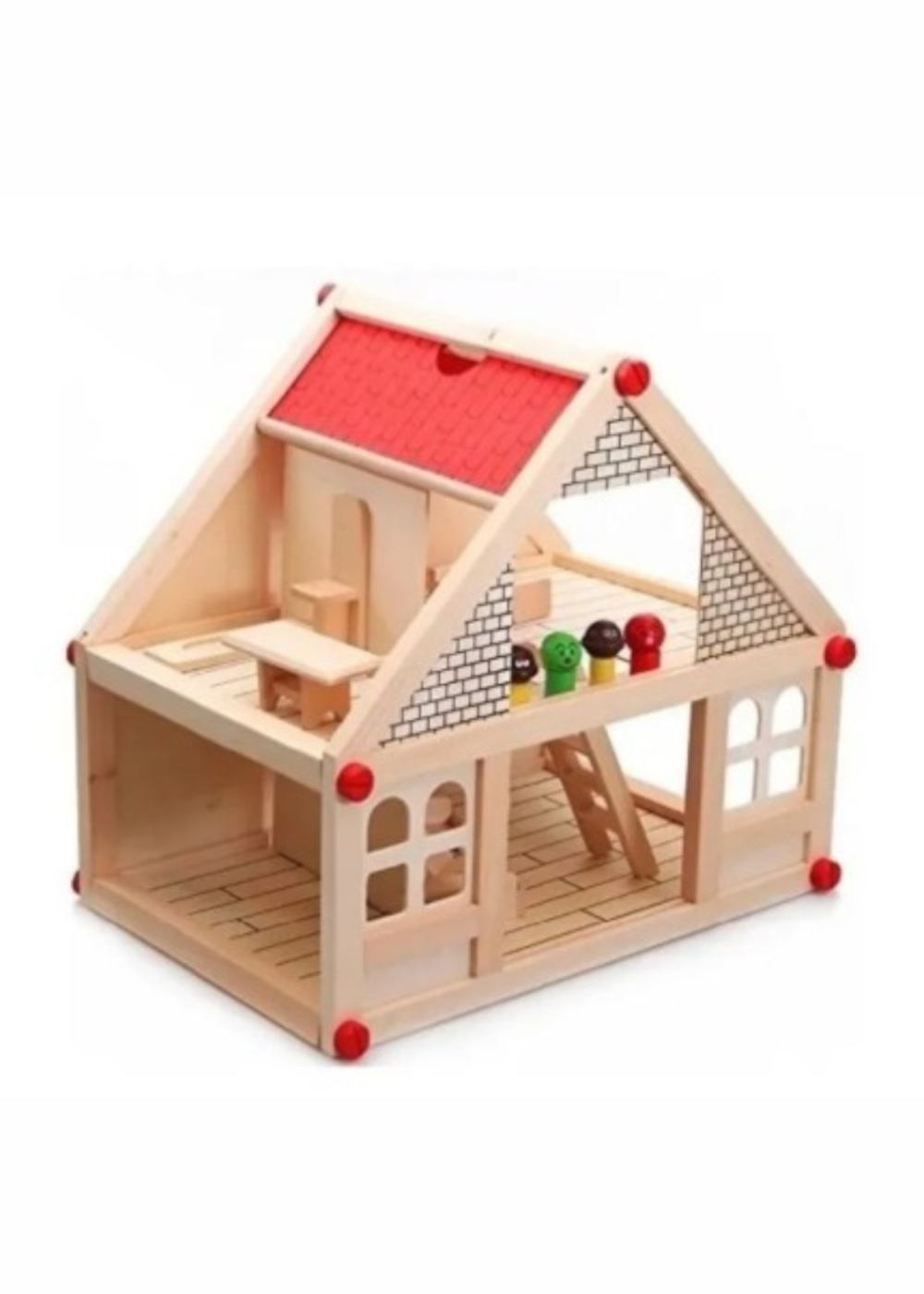 CASITA DE MU ECA DE MADERA Y ACCESORIOS-2