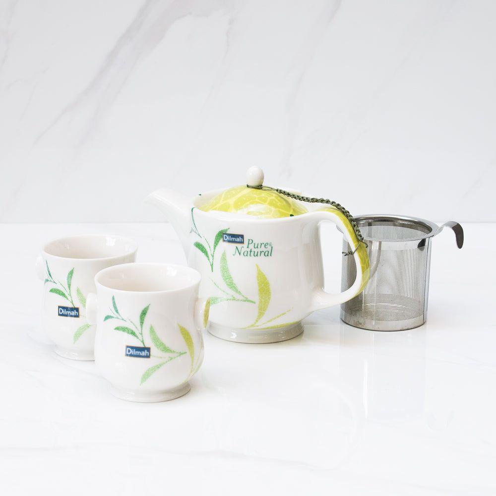 Tetera 400 ml y 2 mugs 200 ml c/u Dilmah-0