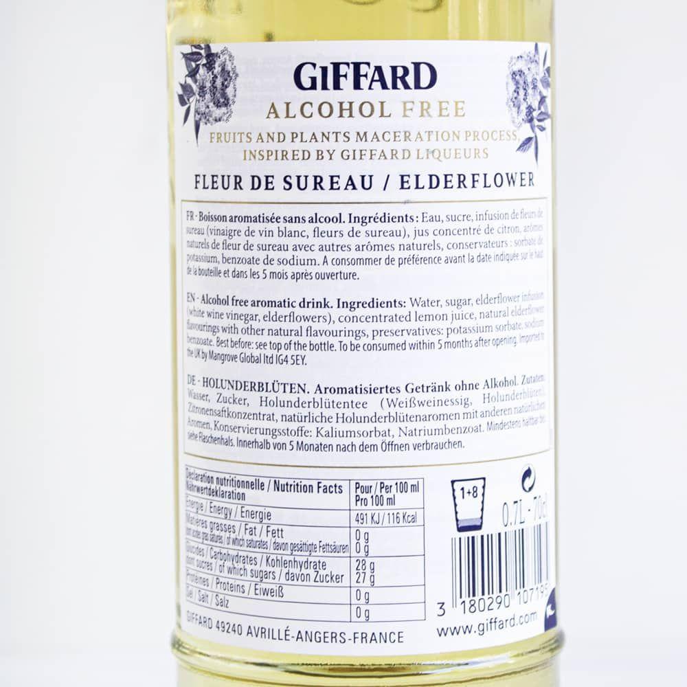 Destilado sin alcohol Flor de Sauco Giffard 700 cc-1