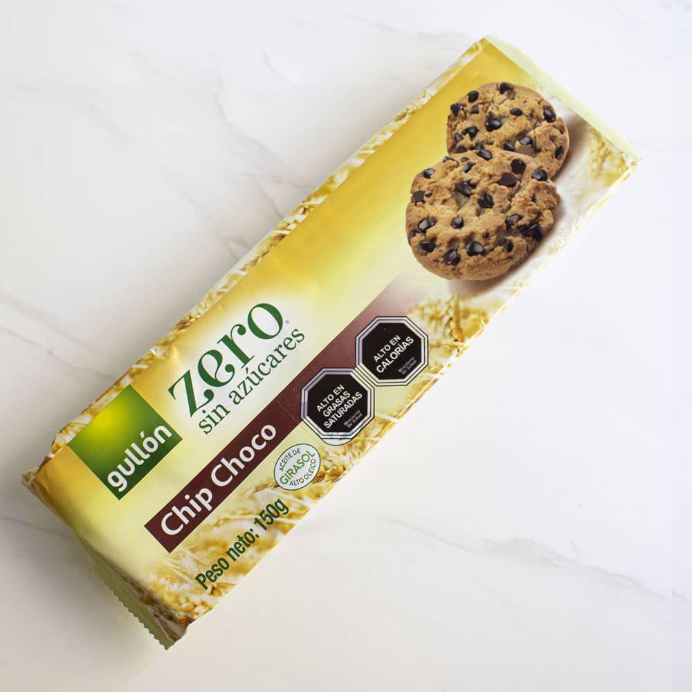 Pack 8 un. Galleta Chocolate Chip Gullon Zero 150 grs c/u-0