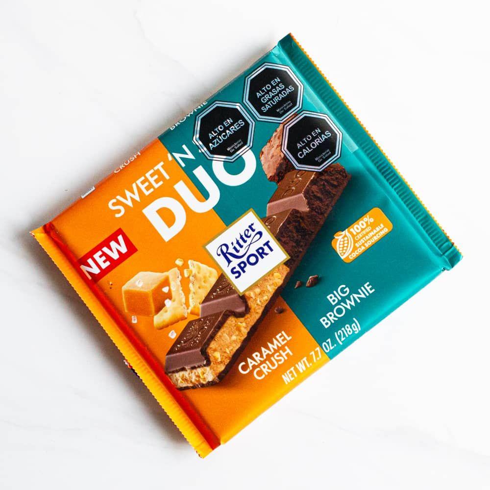 Chocolate Duo Caramelo Brownie Ritter Sport 218 gr-0